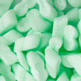 An image of packing peanuts from Macfarlane Packaging. Explore our full range of packing chips to help fill any spaces in cardboard boxes after the item has been packed so that it can protect your goods in transit.