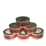 'Glass With Care' Low Noise Packing Tapes