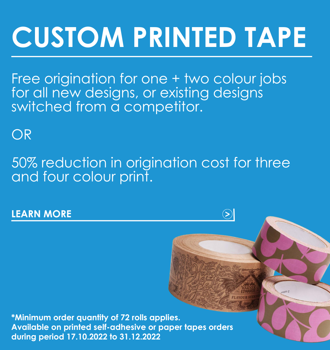 Custom Packing Tape Promotion Banner