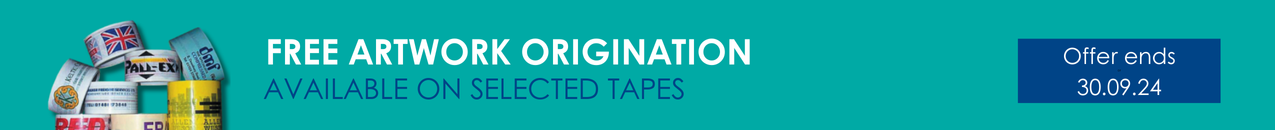 Free Custom Artwork on packaging tapes for limited time