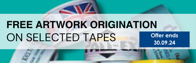 Free Custom Artwork on packaging tapes for limited time